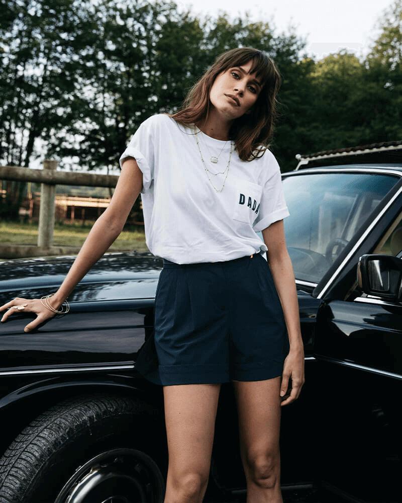 Coco - Lightweight high-waisted shorts
