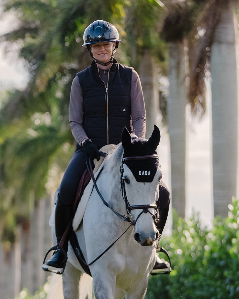 Delaunay - Equestrian sleeveless puffer jacket