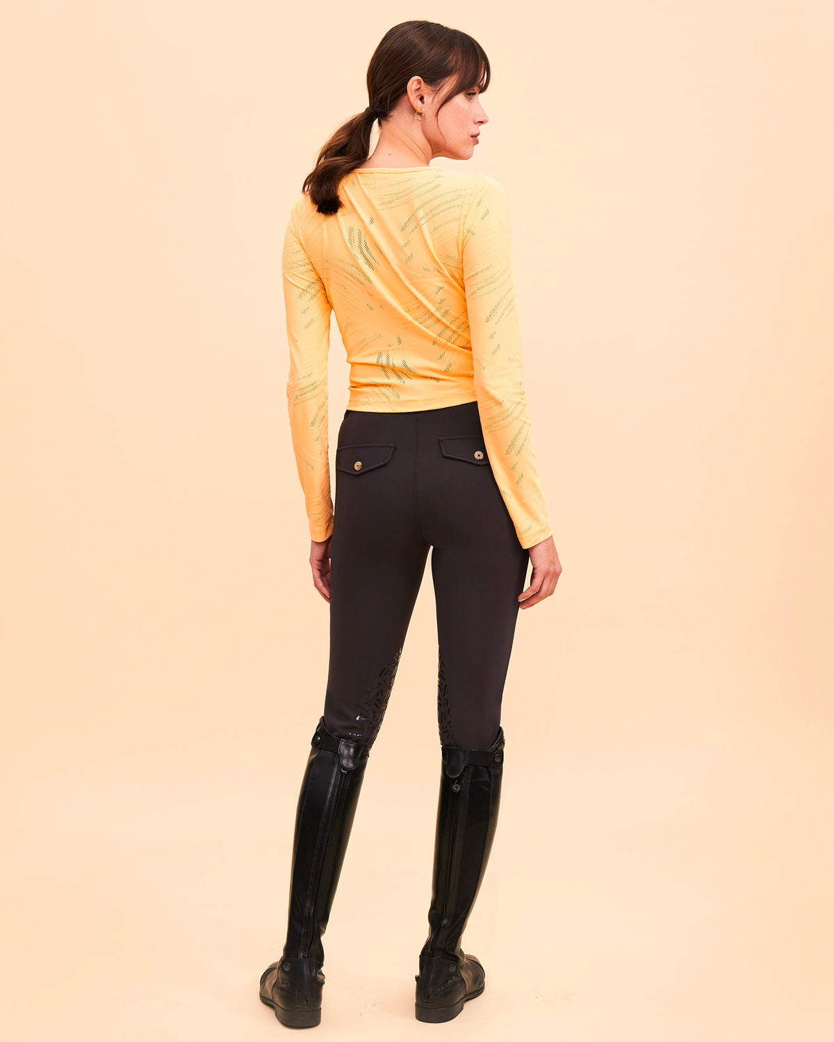 Ephebe - T-Shirt technique d'équitation manches longues. Sabayon