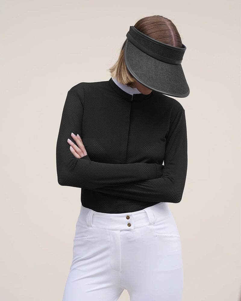 Helios ML - Polo de concours d'équitation manches longues