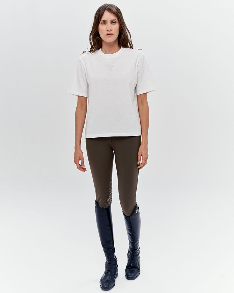 Oasis - T-shirt d'équitation en coton très doux