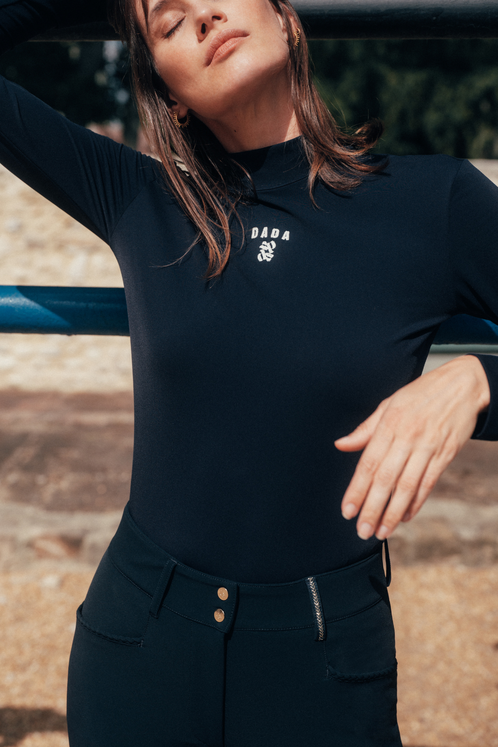 Ernest - Warm Technical Riding T-Shirt Navy
