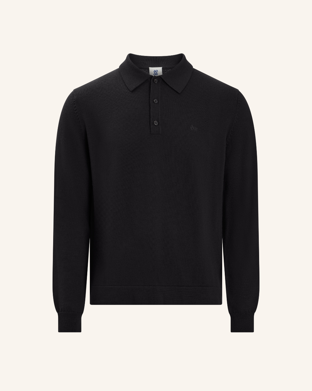 Capri - Black Unisex Polo Sweater