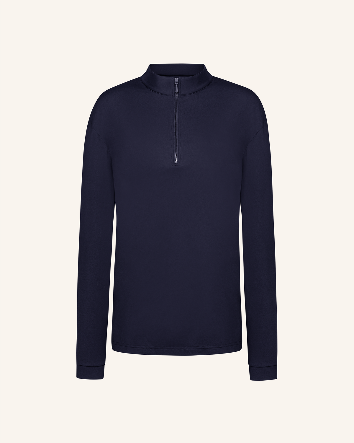Albe - Technical Long-Sleeve Equestrian Polo Navy