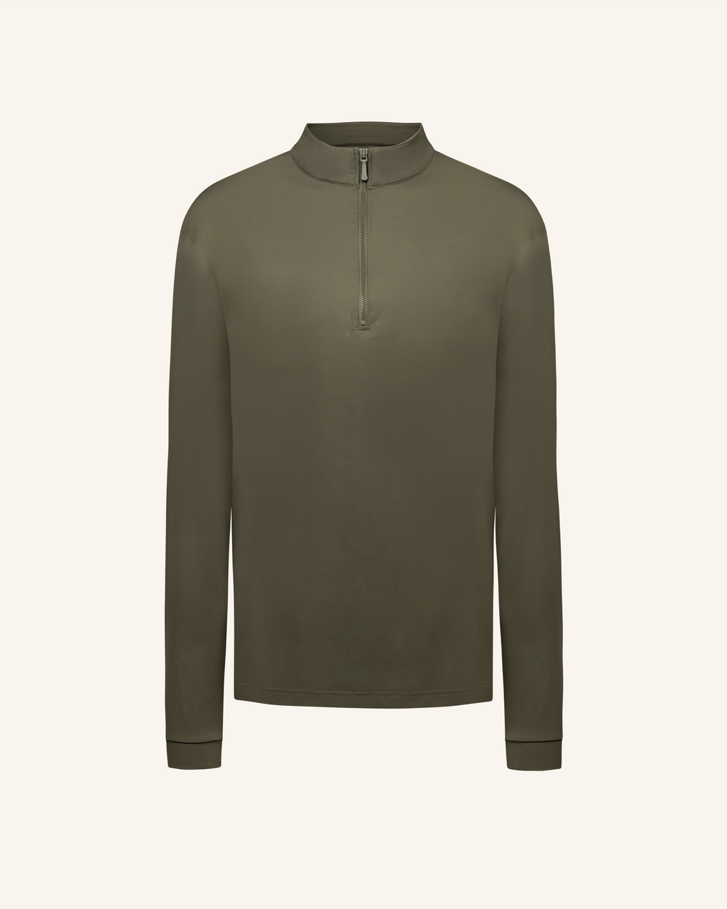 Albe - Technical Long-Sleeve Equestrian Polo Olive