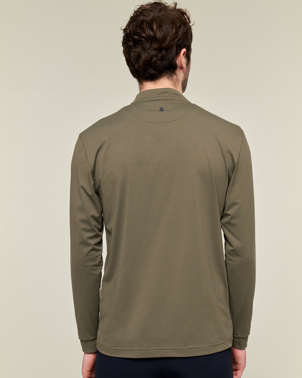 Albe - Technical Long-Sleeve Equestrian Polo Olive