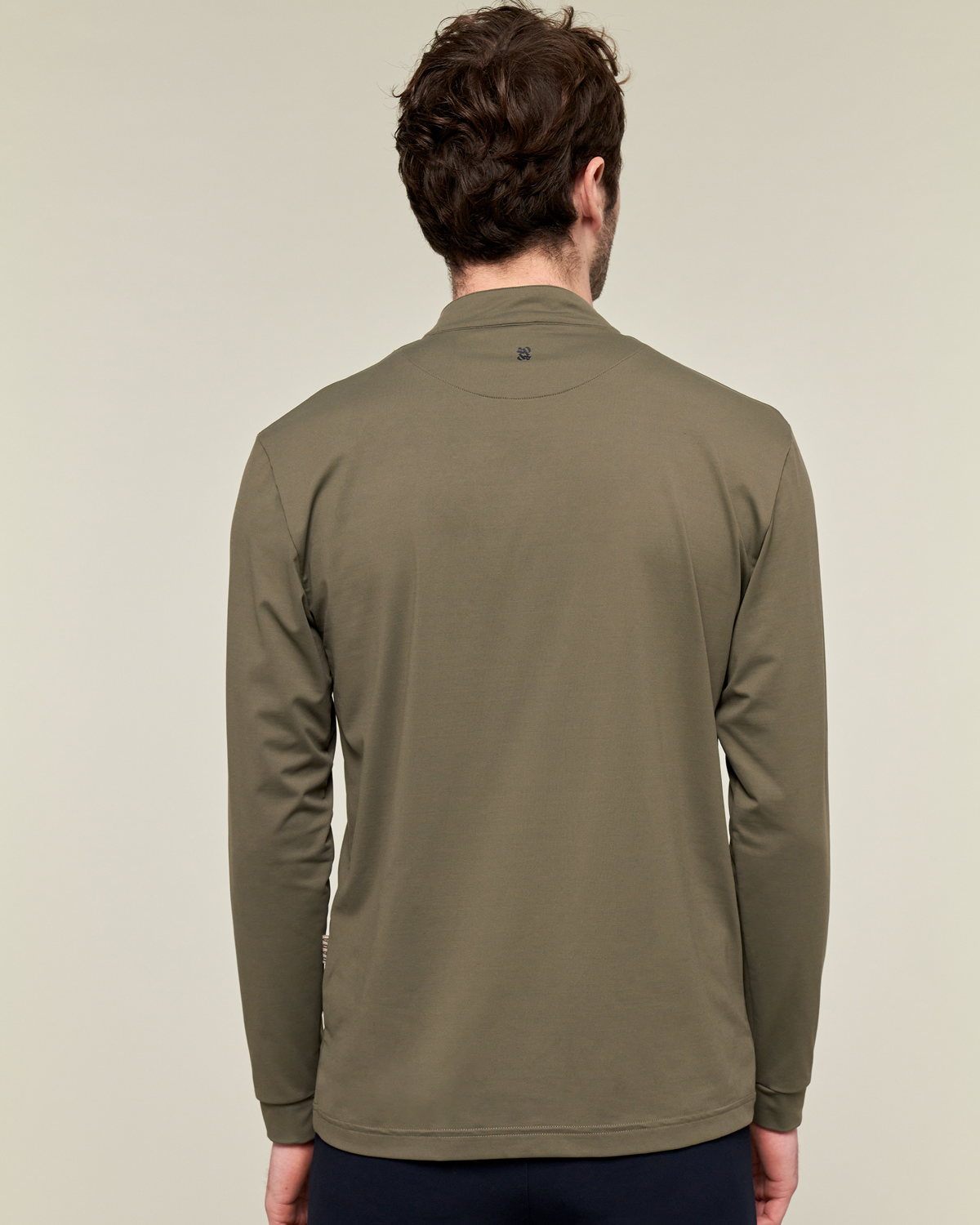 Albe - Technical Long-Sleeve Equestrian Polo Olive