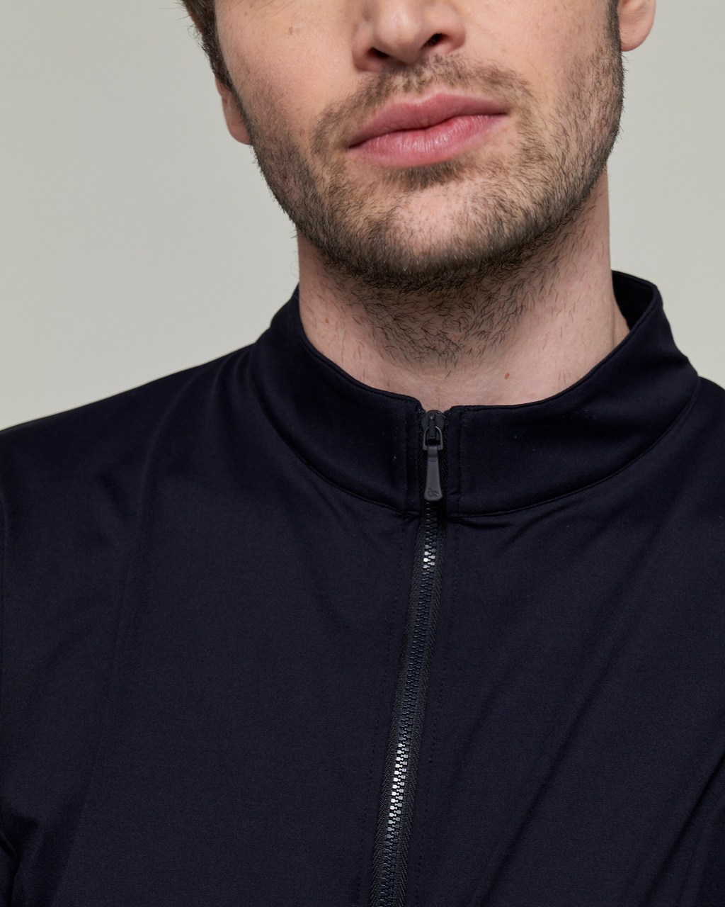 Albe - Technical Long-Sleeve Equestrian Polo Navy