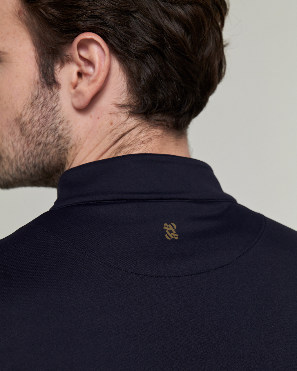 Albe - Technical Long-Sleeve Equestrian Polo Navy
