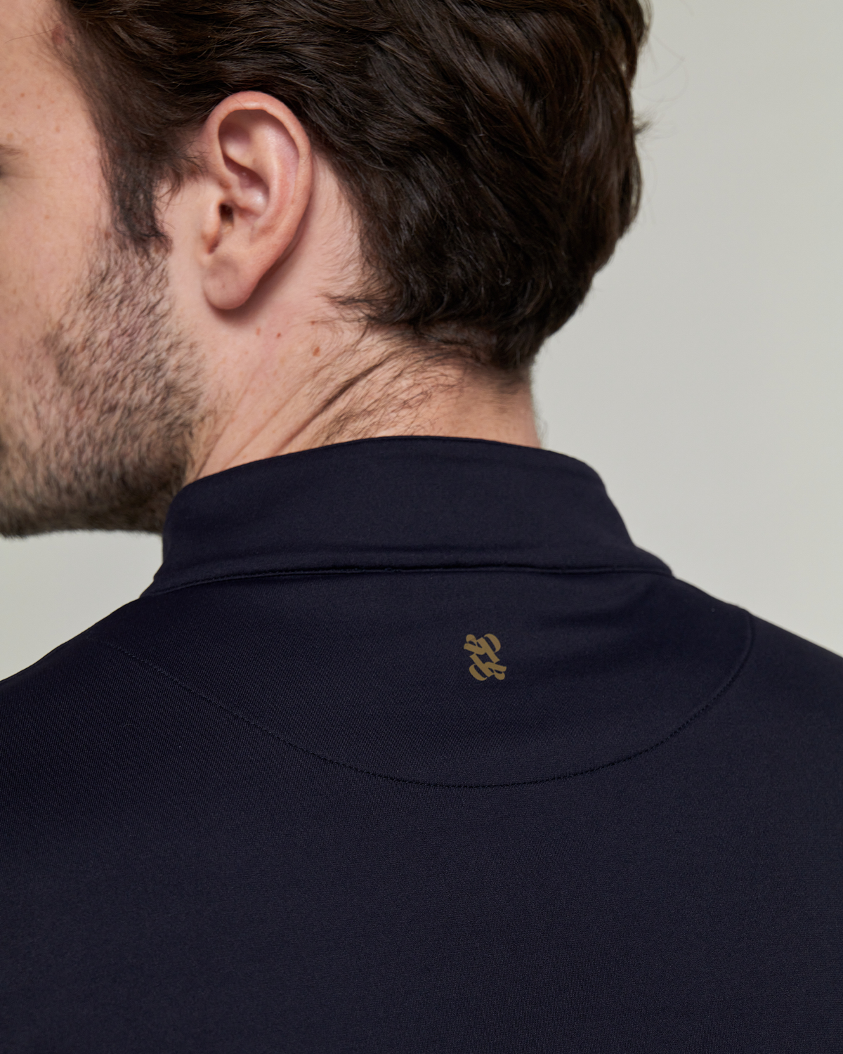 Albe - Technical Long-Sleeve Equestrian Polo Navy
