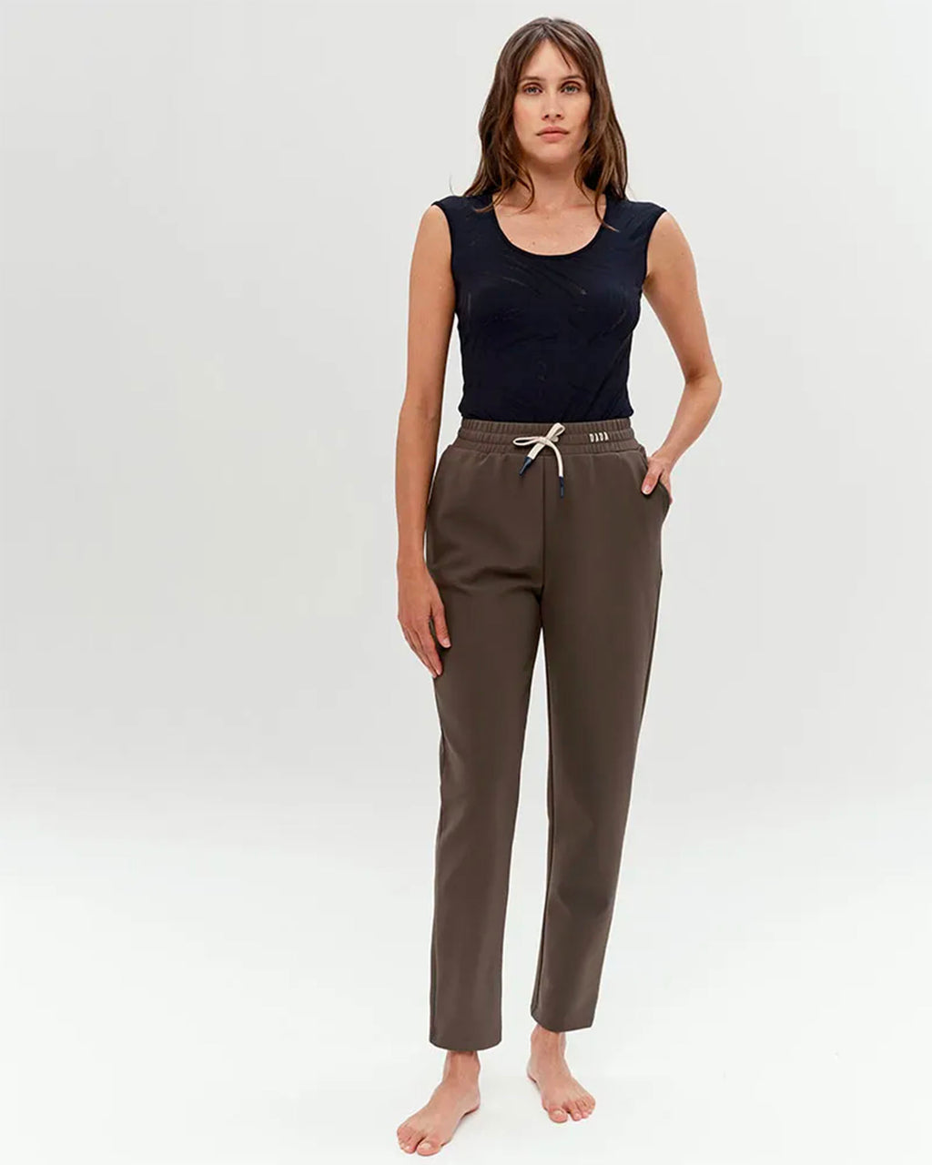 Ali - Pantalon technique très doux Green Bronze