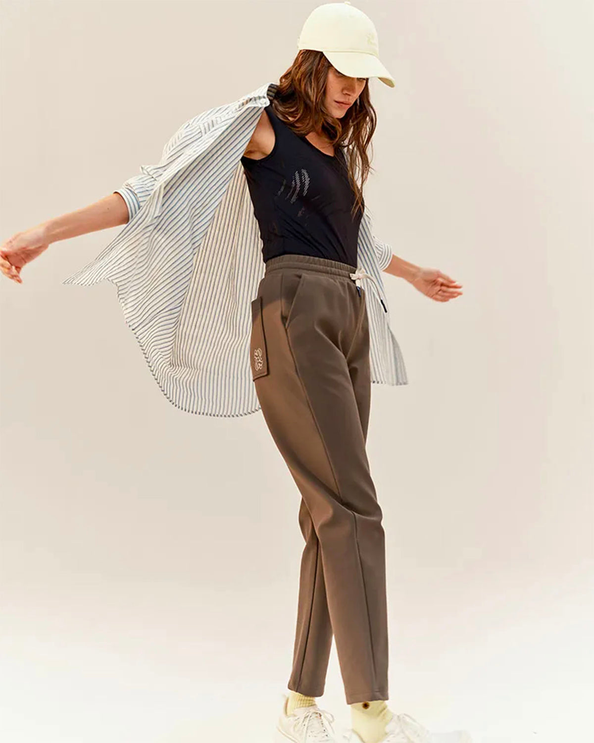 Ali - Pantalon technique très doux Green Bronze