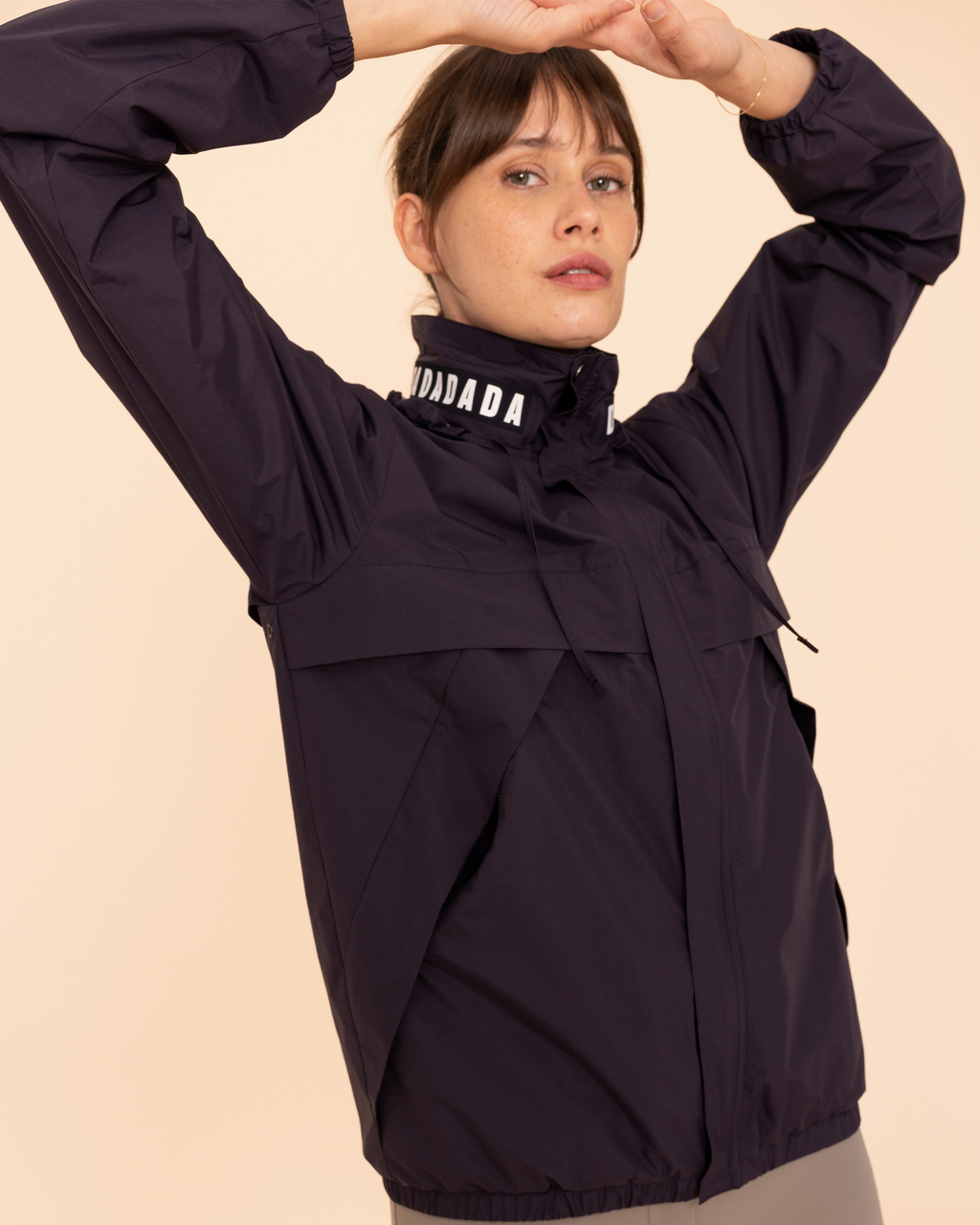 Apache - Unisex Plum Riding Rain Jacket