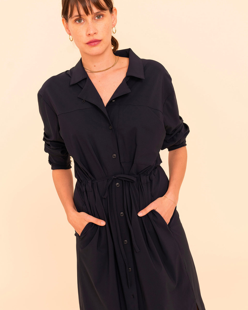 Aramis - Navy Shirt Dress