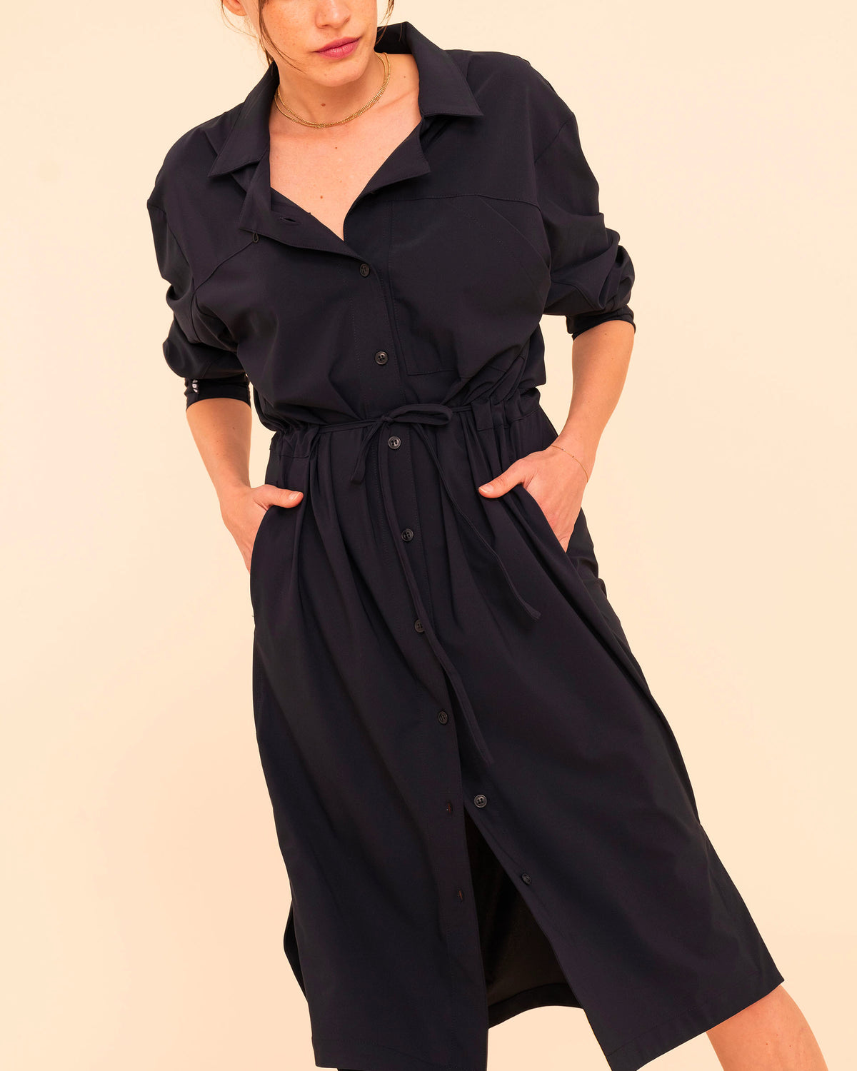 Aramis - Navy Shirt Dress
