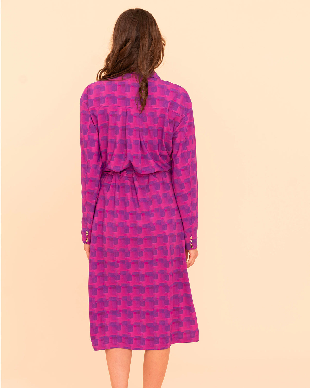 Aramis - Pink Print Shirt Dress