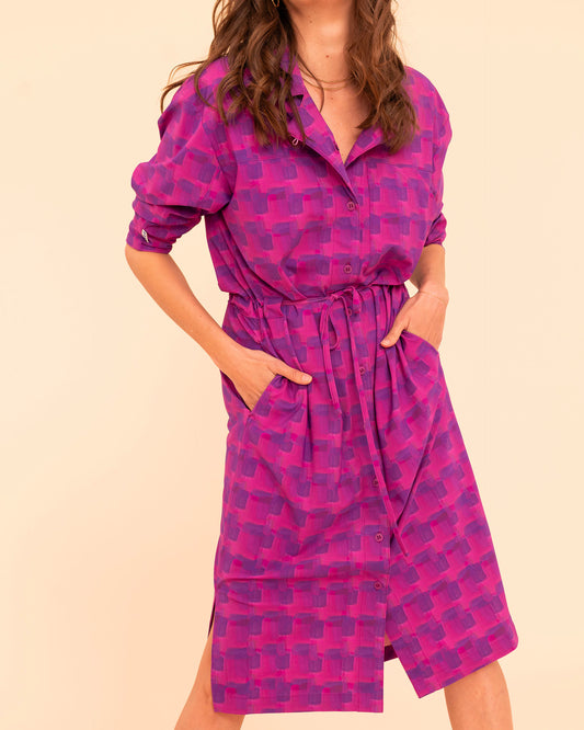 Aramis - Robe chemise Print rose