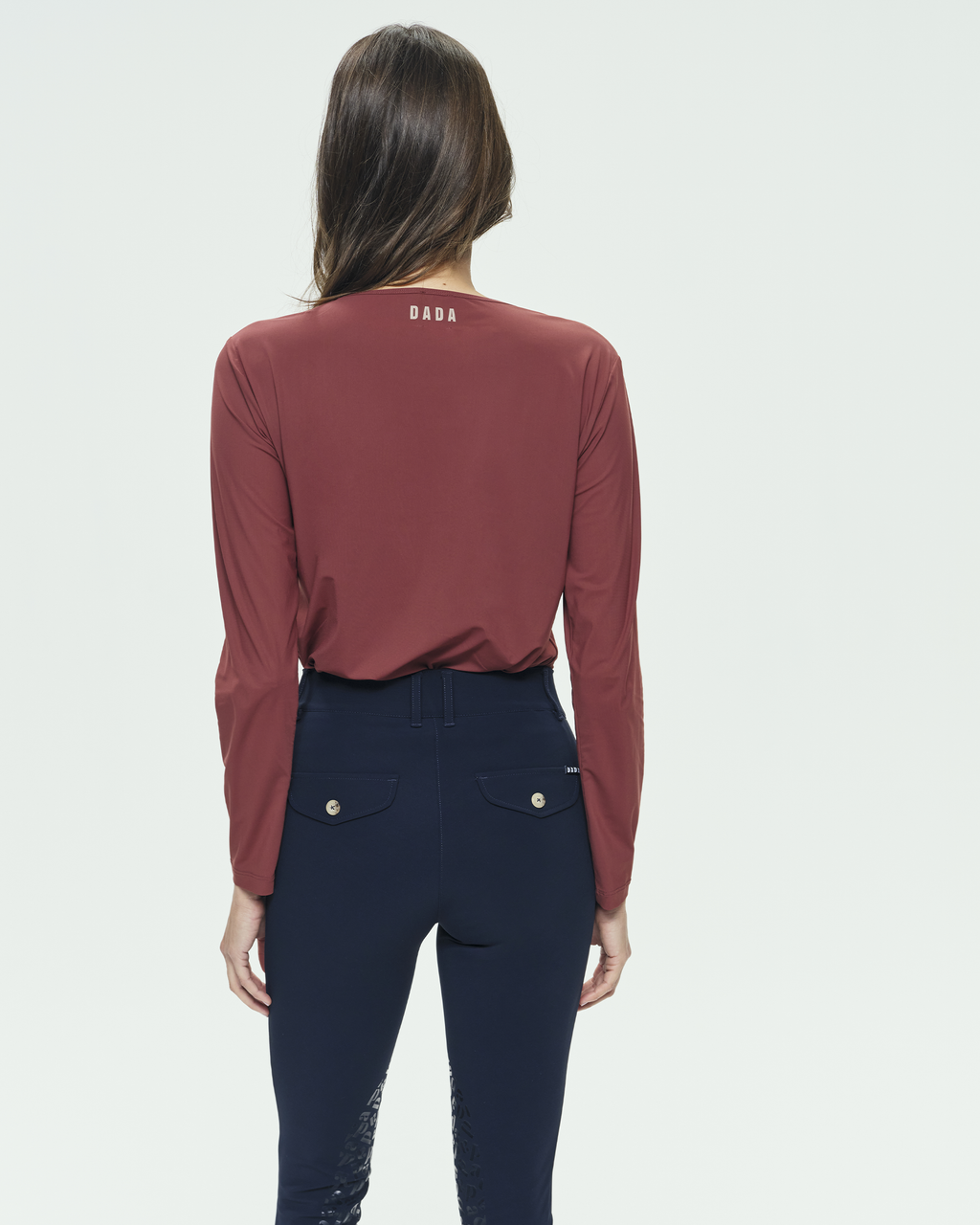 Betty ML - T-Shirt technique d'équitation Terre de sienne