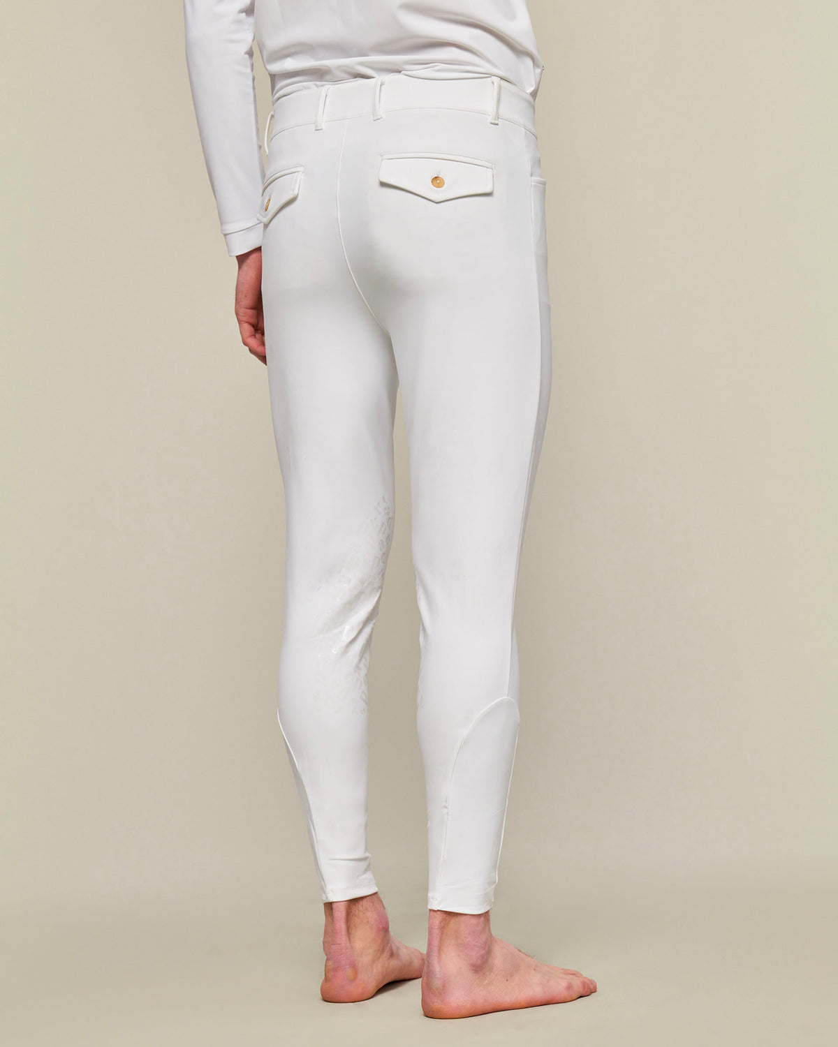 Capitol - Pantalon d'équitation pour homme Blanc