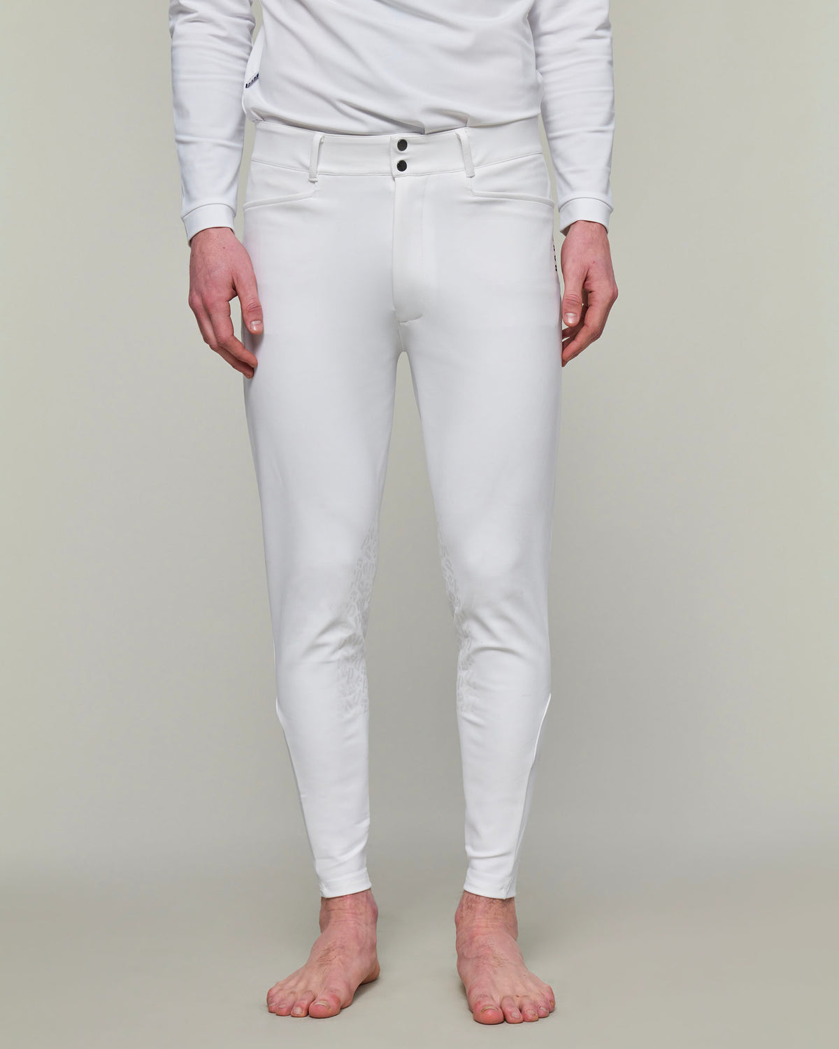 Capitol - Pantalon d'équitation pour homme Blanc