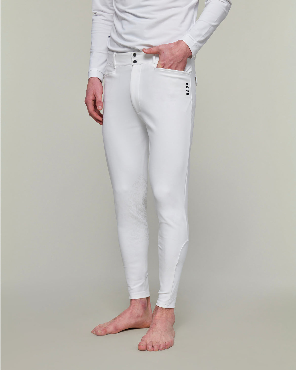 Capitol - Pantalon d'équitation pour homme Blanc