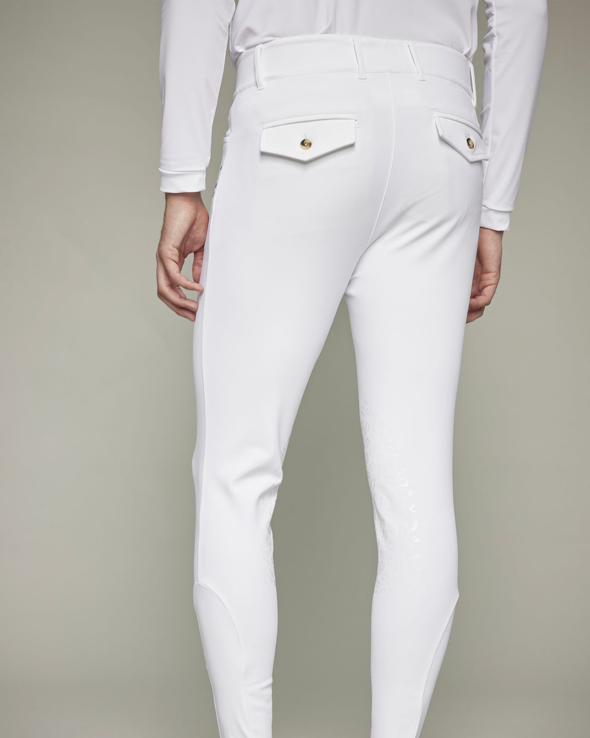 Capitol - Pantalon d'équitation pour homme Blanc