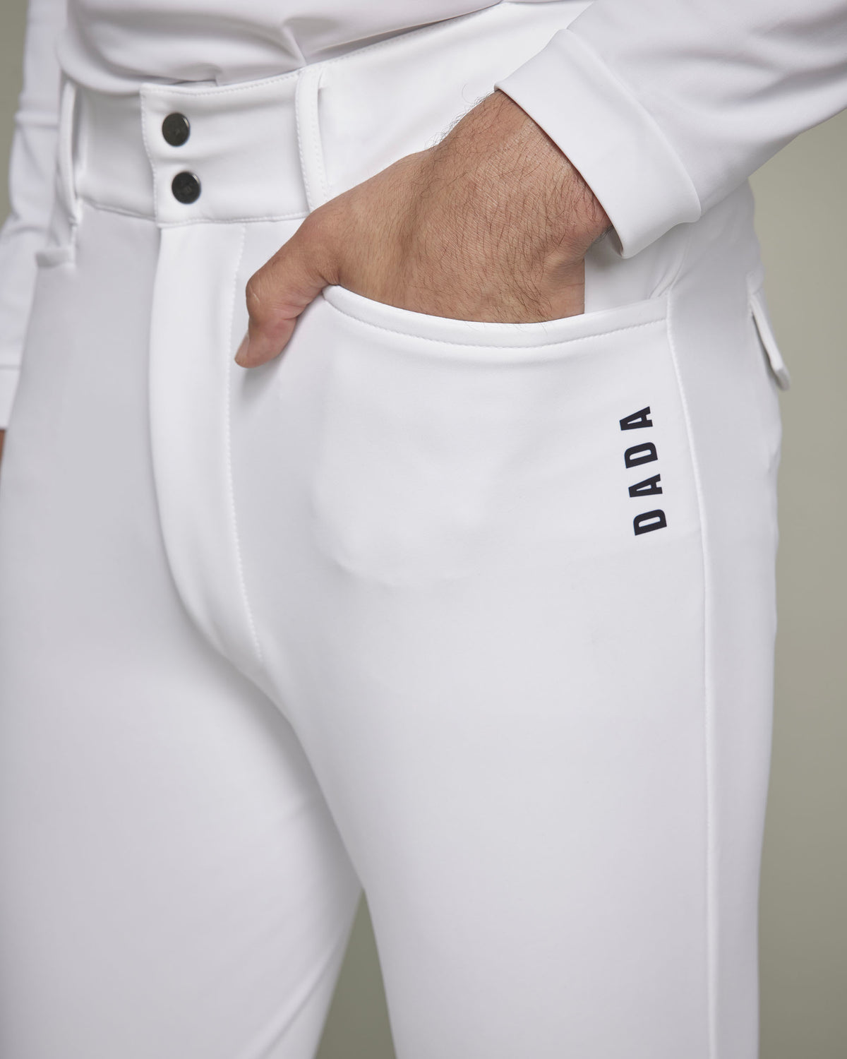 Capitol - Pantalon d'équitation pour homme Blanc