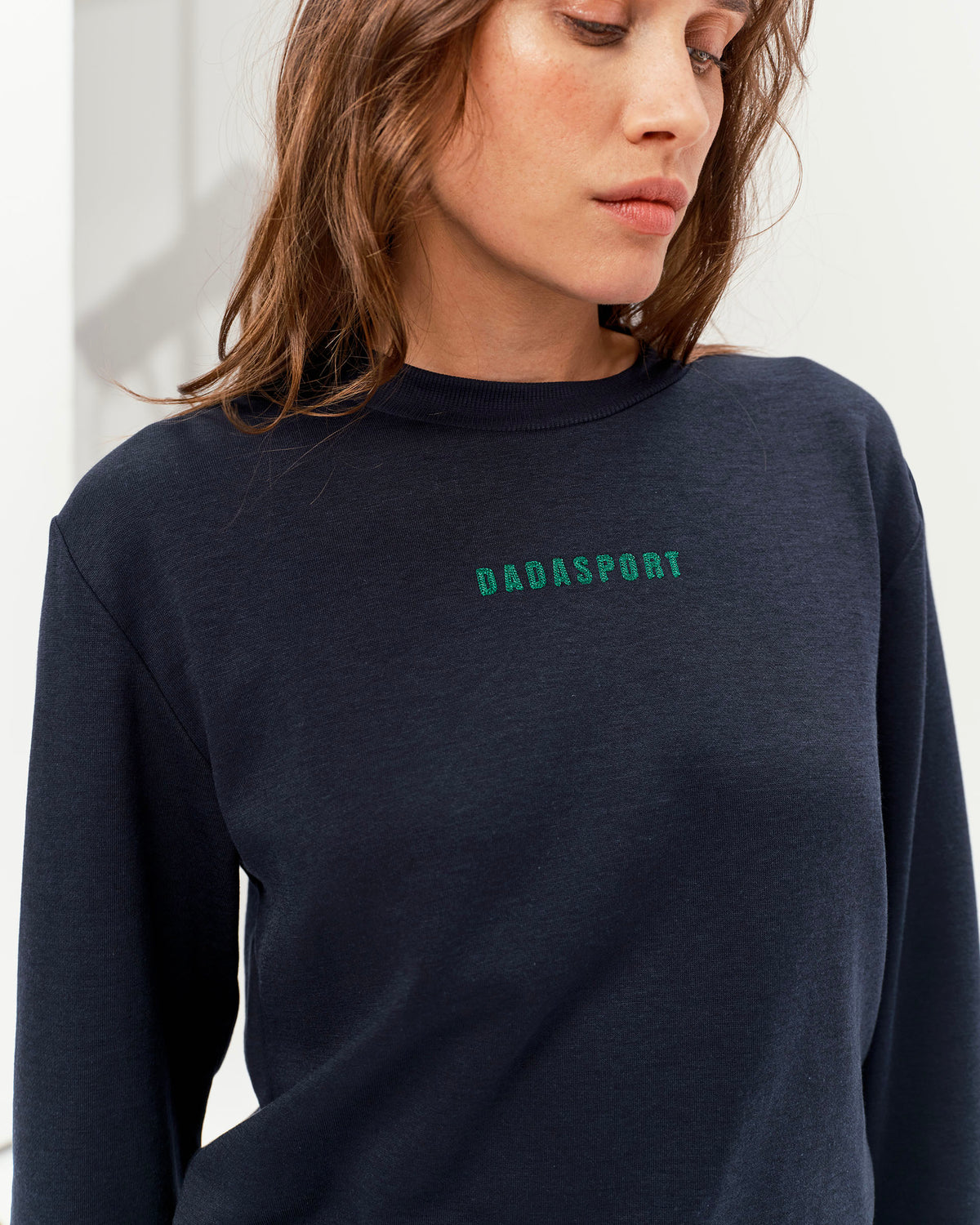 Caspian - Sweatshirt léger d'équitation unisexe Marine
