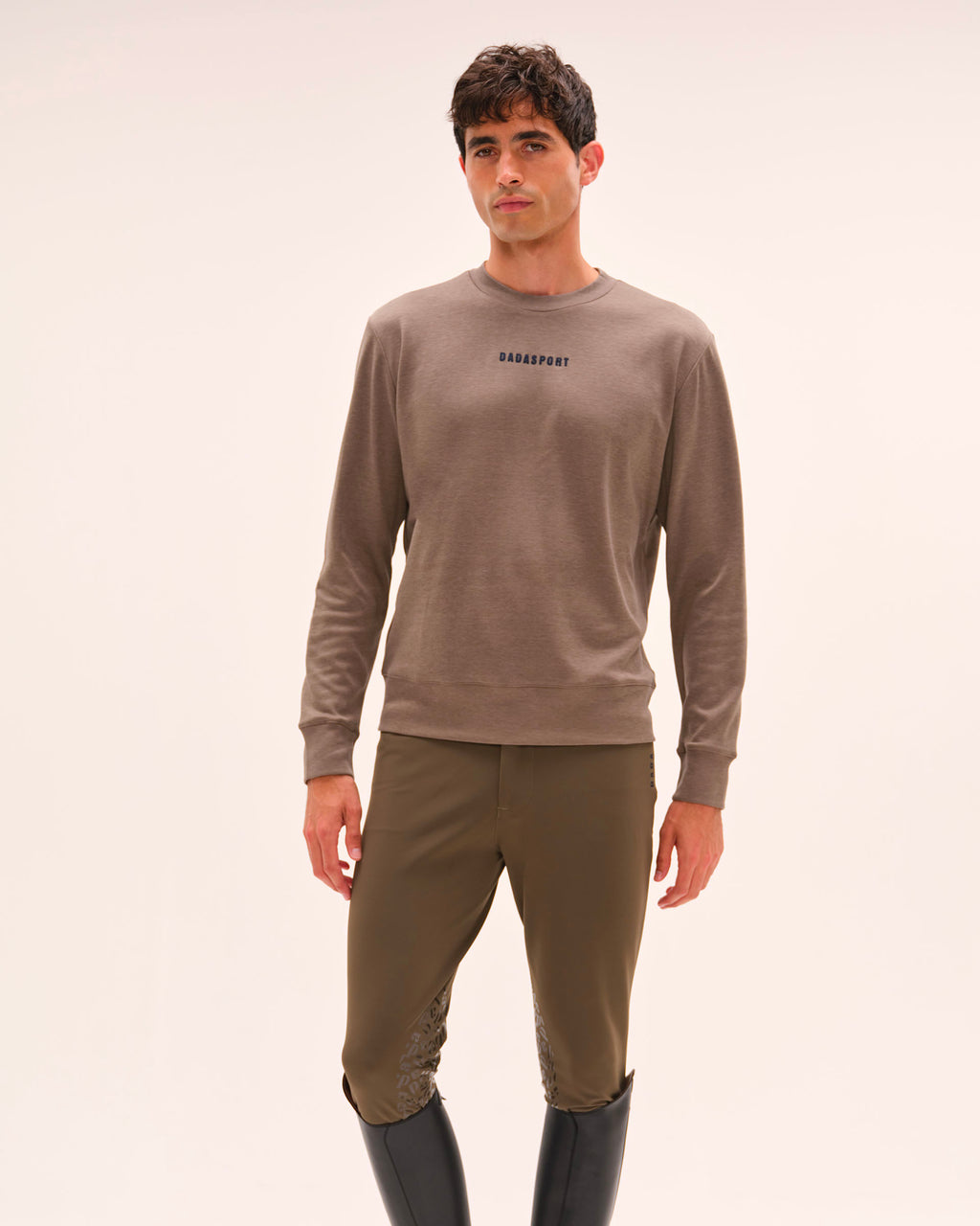 Caspian - Sweatshirt léger d'équitation unisexe Moka