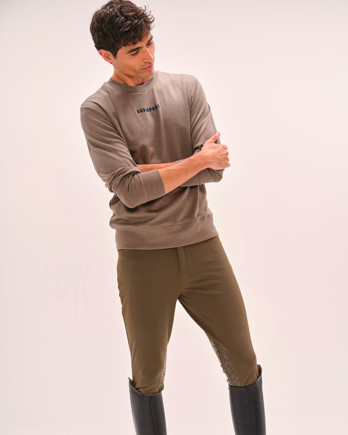Caspian - Unisex Lightweight Equestrian Sweatshirt in Mocha