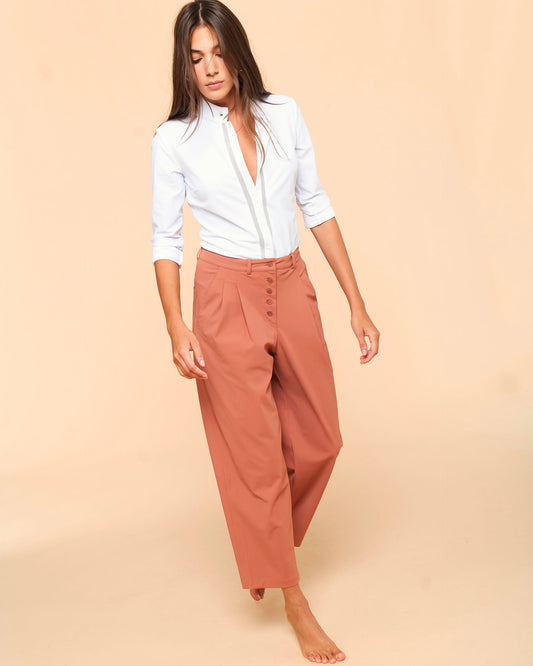 Conrad - Pantalon technique Bois de rose