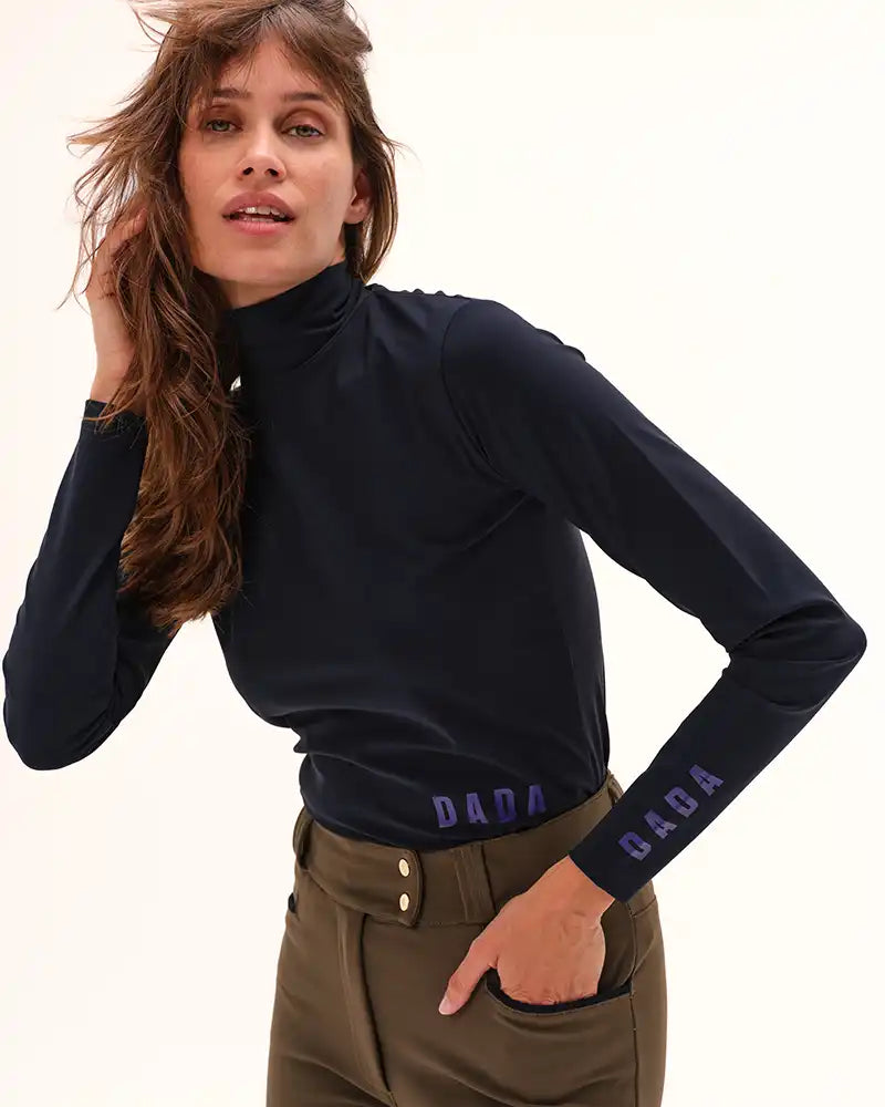 Consul - T-Shirt technique col montant d'équitation