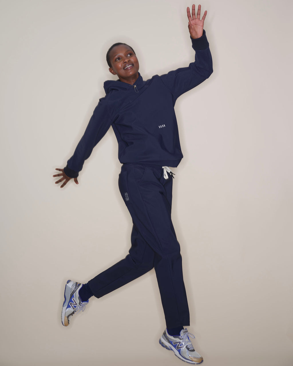 Dali - Navy Hooded Equestrian Sweatshirt