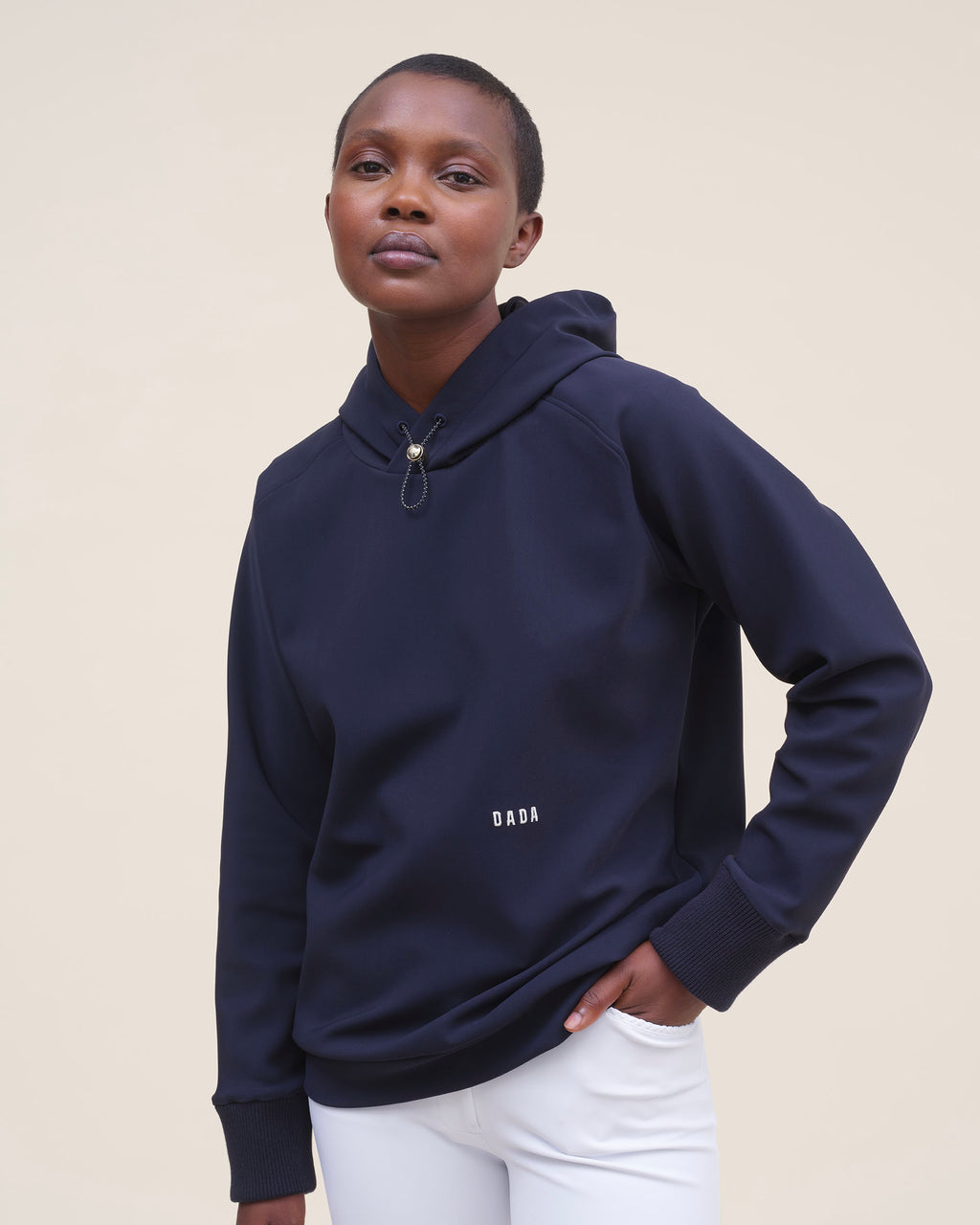 Dali - Navy Hooded Equestrian Sweatshirt