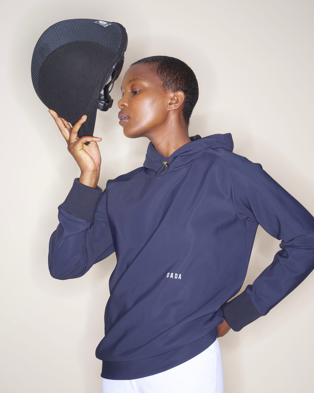 Dali - Navy Hooded Equestrian Sweatshirt