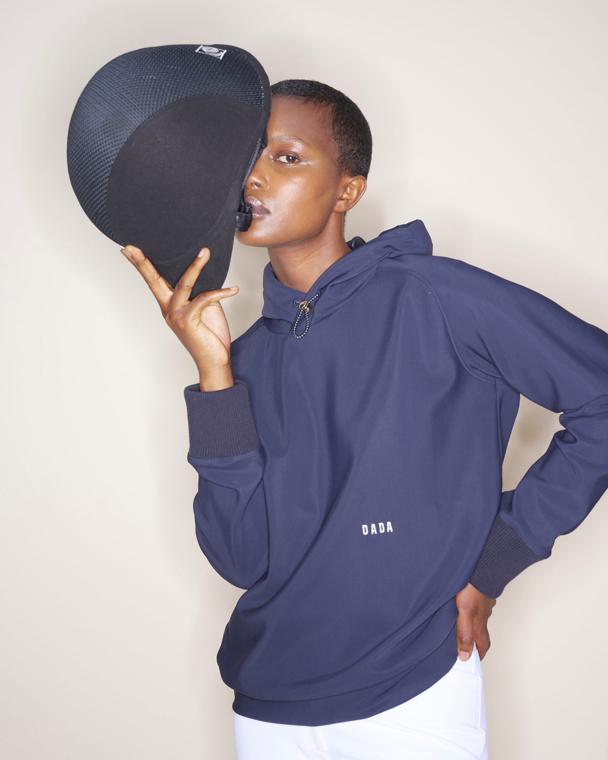 Dali - Navy Hooded Equestrian Sweatshirt