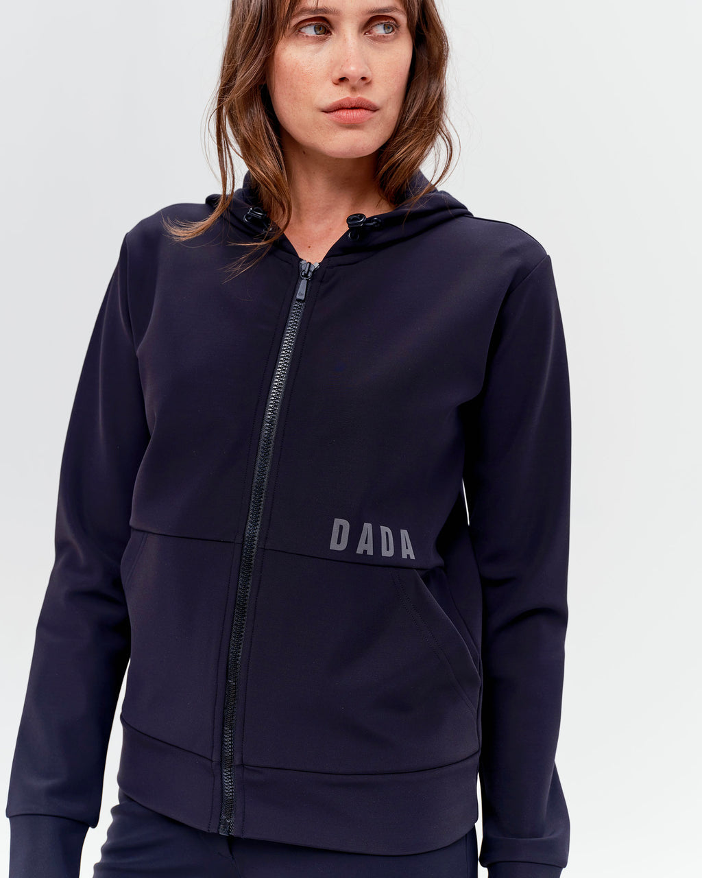 Dexter - Black Unisex Hooded Softshell Riding Jacket