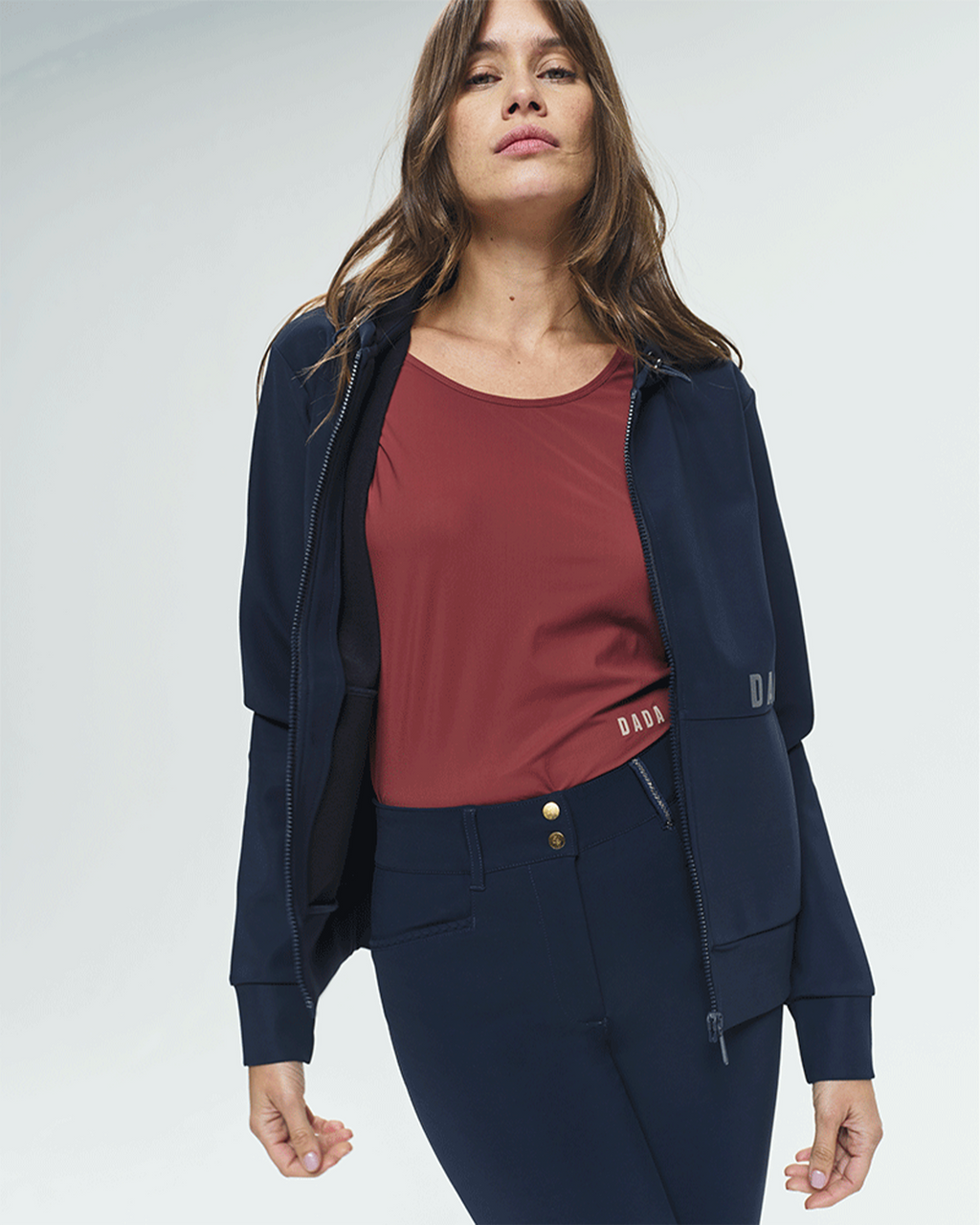 Dexter - Veste d'équitation softshell à capuche unisexe Marine