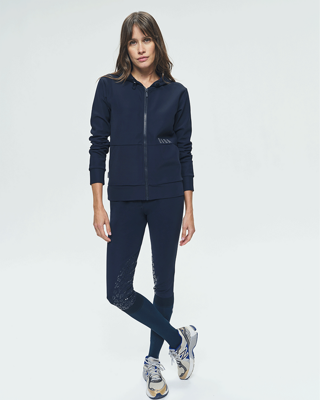 Dexter - Veste d'équitation softshell à capuche unisexe Marine