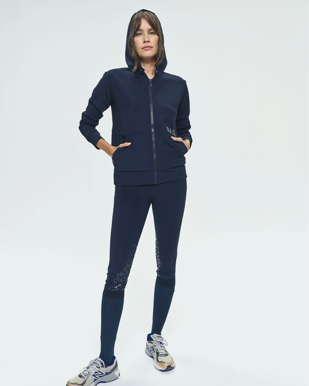 Dexter - Veste d'équitation softshell à capuche unisexe Marine
