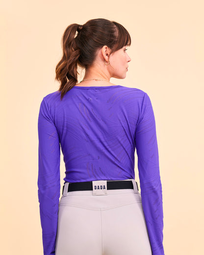Ephebe - T-Shirt technique d'équitation manches longues. Iris