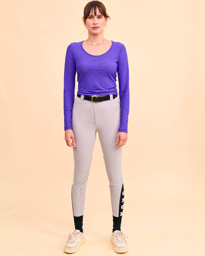 Ephebe - T-Shirt technique d'équitation manches longues. Iris