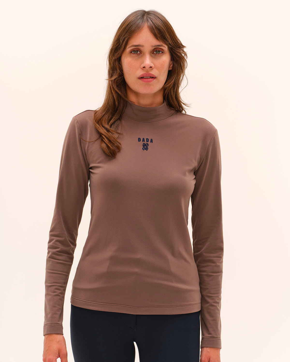 Ernest - T-shirt technique chaud d'équitation Moka
