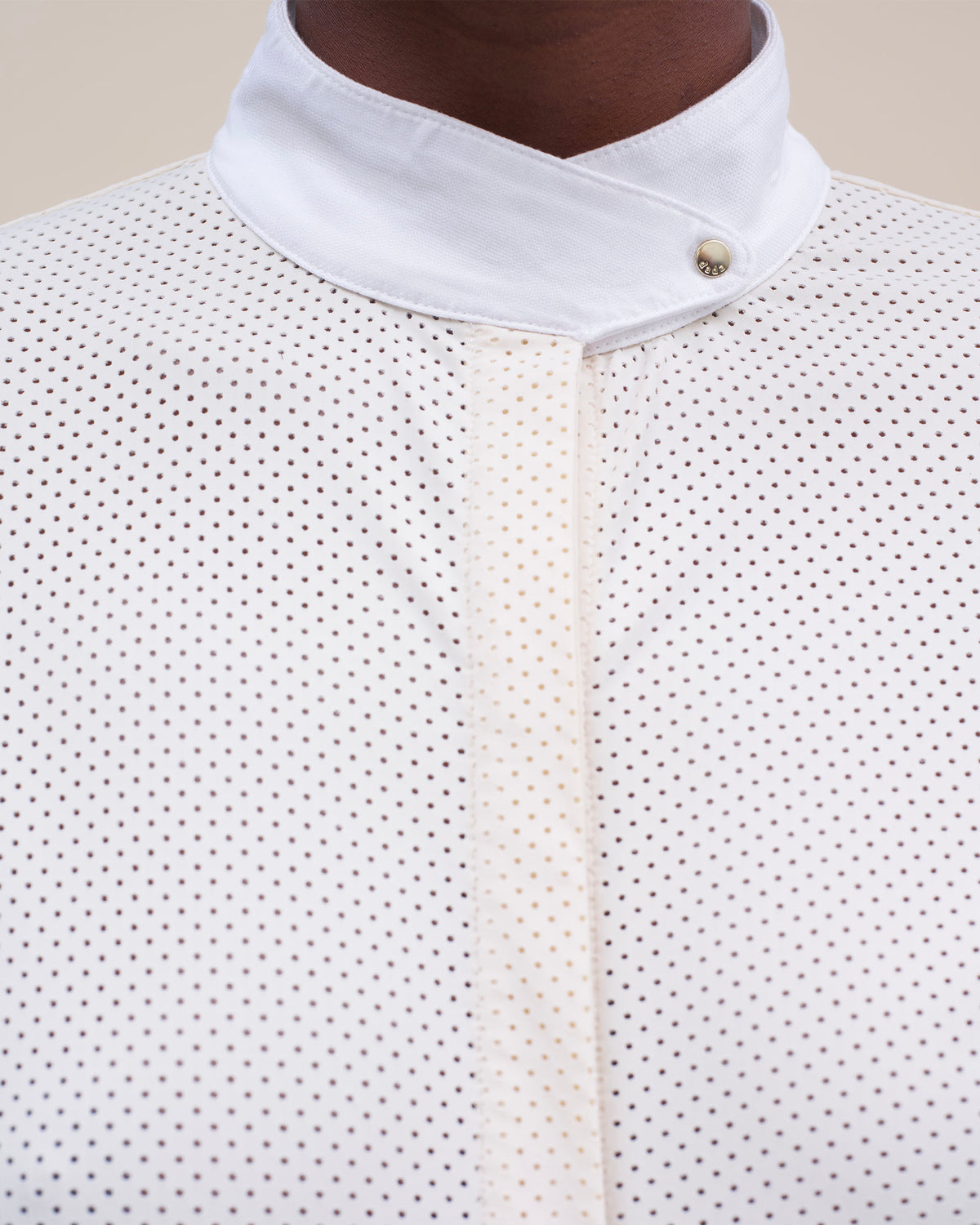 Euphoria - Chemise de concours d'équitation microperforé Craie