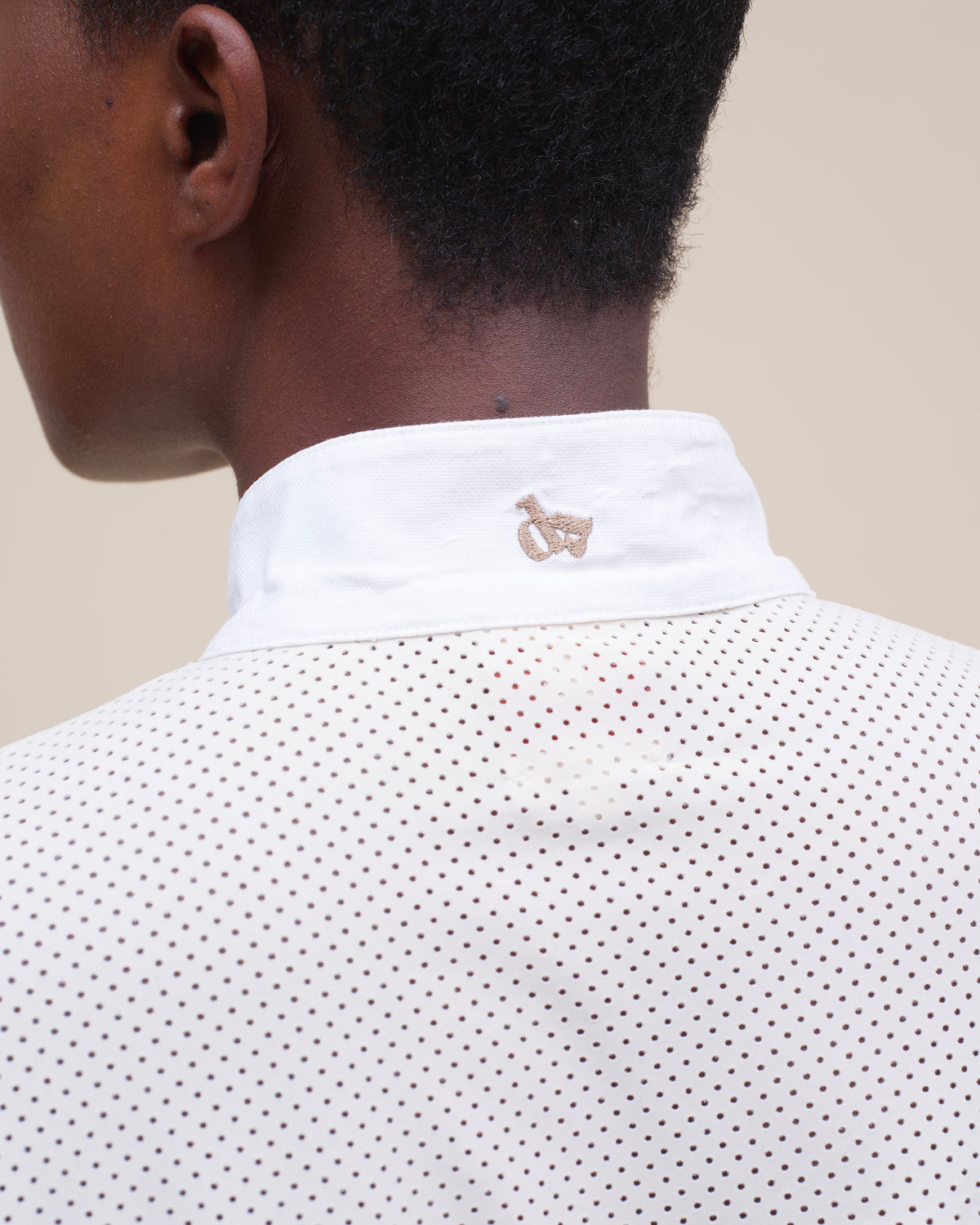Euphoria - Chemise de concours d'équitation microperforé Craie