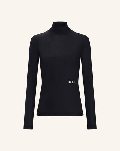 Calder - T-Shirt technique perforé d'équitation col montant