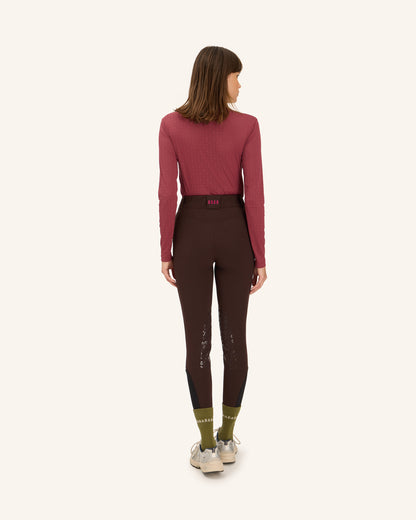 Calder - T-Shirt technique perforé d'équitation col montant