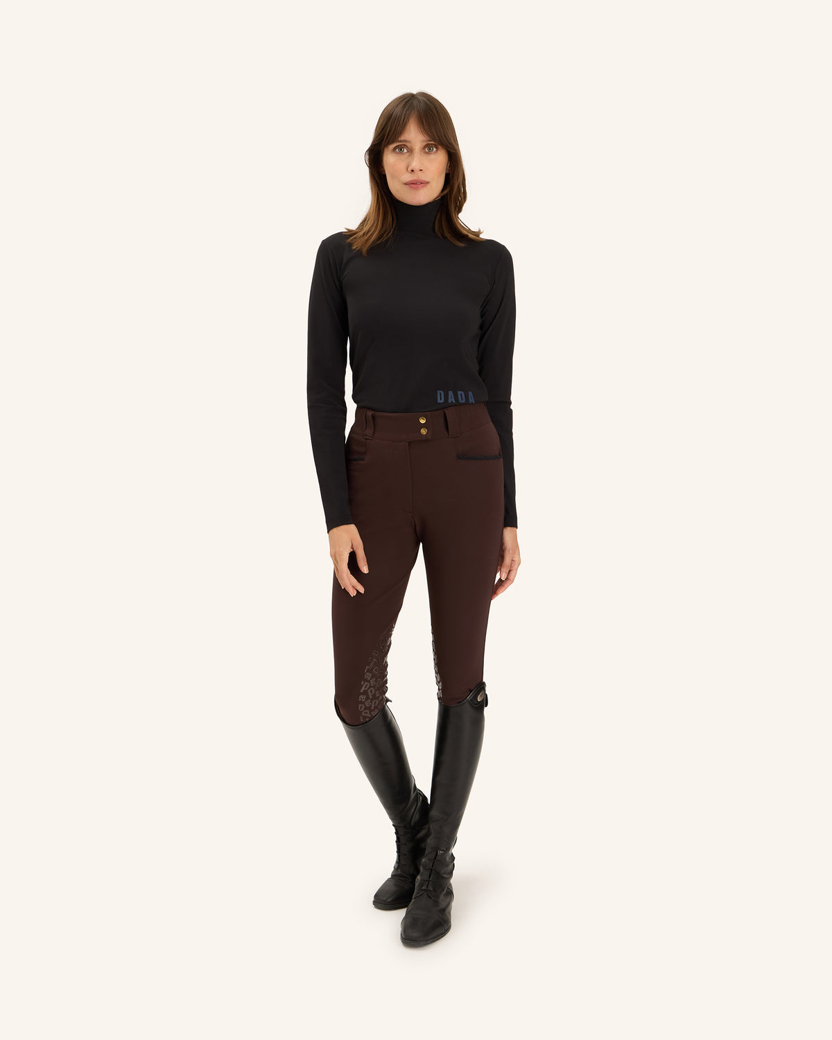Consul - T-Shirt technique col montant d'équitation Midnight