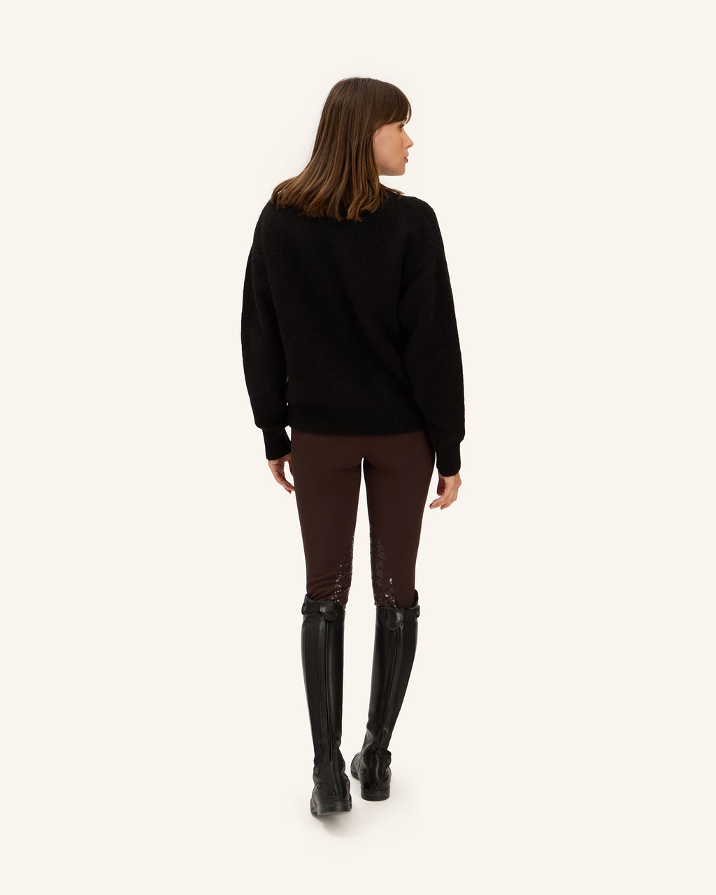 Eclipse - Black Mohair Wool Sweater
