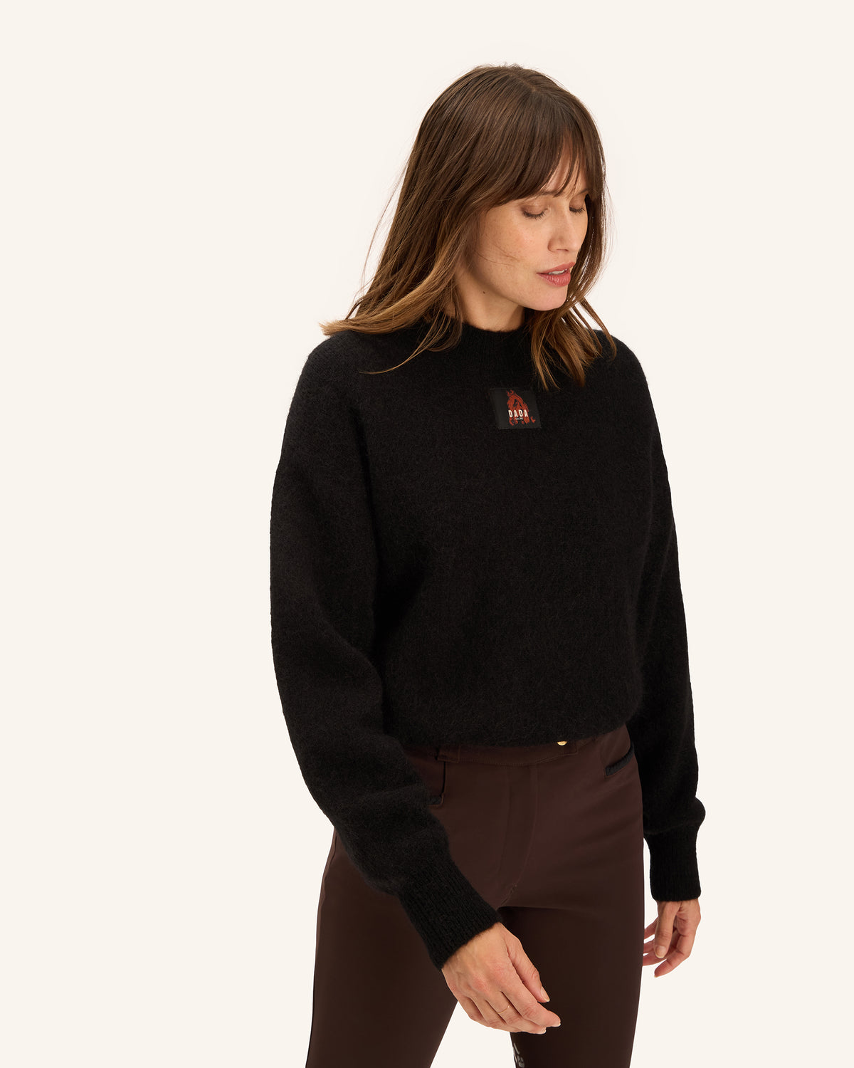Eclipse - Black Mohair Wool Sweater